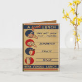 良い学校給食 カード (黄色い花)