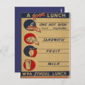良い学校給食 ポストカード (正面/裏面)