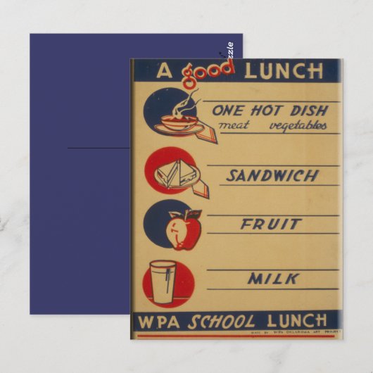 良い学校給食 ポストカード (正面/裏面)