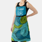 良い実在グルメメおもしろいッセージの抽象芸術を回避 エプロン (インサイチュ)