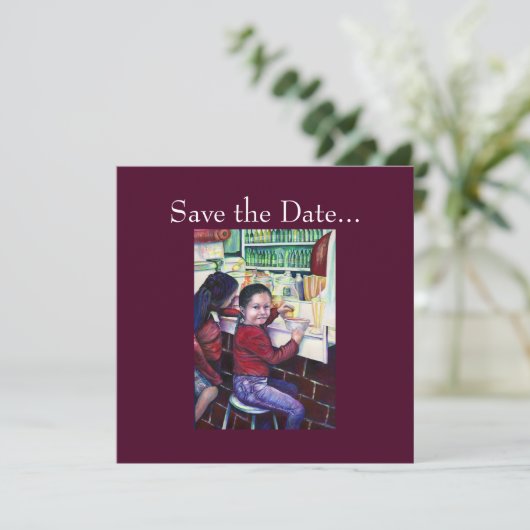 良い小さな女の子はメキシコ、アイスクリームを買う セーブザデート (スタンド正面)