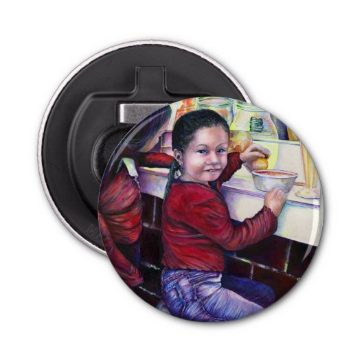 良い小さな女の子はメキシコ・アイスクリーム 栓抜き (正面)