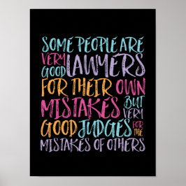 良い弁護士と間違いのための裁判官感動的 ポスター