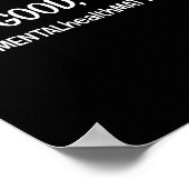 良い心の健康問題である ポスター (角)