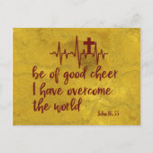 良い応援を持つ;私は世界の詩を克服した ポストカード (正面)