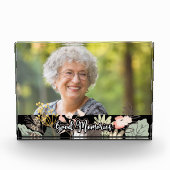 良い思い出のフローラお祝いの写真 フォトブロック (正面)