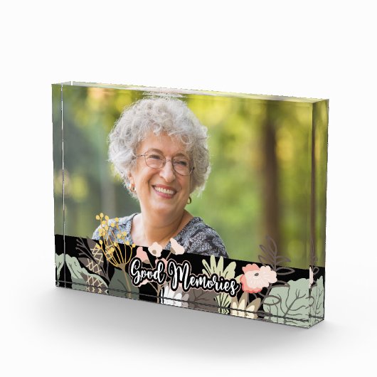 良い思い出のフローラお祝いの写真 フォトブロック (右)