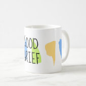 良い悲しみおもしろい引用文ユーモアミニマリストスタイル コーヒーマグカップ (正面右)