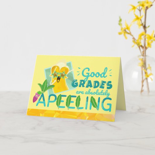 良い成績が現れる絶対に現れる – パニーガーデン カード (黄色い花)