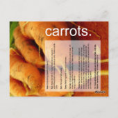 良い成長ガイド：ジャガイモとニンジン ポストカード (裏面)