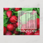 良い成長ガイド：ブロッコリーと大根 ポストカード (裏面)