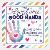 良い手で紹介ハンドソープサニザーの健康 スクエアシール (正面)