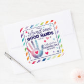 良い手で紹介ハンドソープサニザーの健康 スクエアシール (封筒)