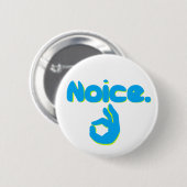 良い手の印とのNoice 缶バッジ (正面&裏面)