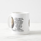 良い政府の人間生活の幸福の対象 コーヒーマグカップ (正面左)