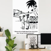 良い整備士おもしろい、ヴィンテージ ポスター (ホームオフィス)