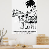 良い整備士おもしろい、ヴィンテージ ポスター (キッチン)