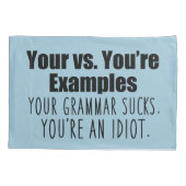 良い文法 枕カバー (裏面)