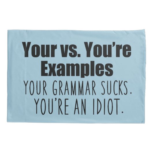 良い文法 枕カバー (裏面)