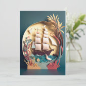 良い旅とサンキューカード、船のテーマ サンキューカード (スタンド正面)