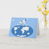 良い旅をする カード (黄色い花)