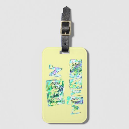 良い旅を ラゲッジタグ (正面縦)