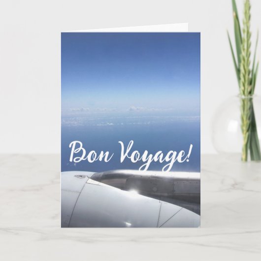 良い旅を!安全で楽しい旅行を願っています カード (正面)
