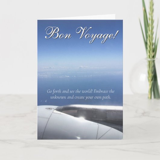 良い旅を！幸せで安全な旅の願いを込めて カード (正面)