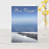 良い旅を！幸せで安全な旅の願いを込めて カード (黄色い花)