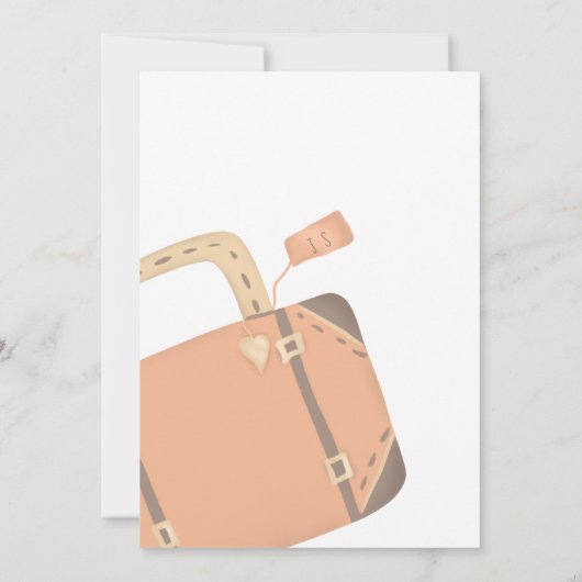 良い旅立ちを！スーツケースも楽しくお別れパーティ 招待状 (裏面)