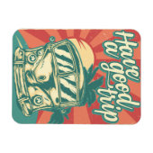 良い旅行をする マグネット (横)