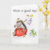 良い旅行を持って! カード (黄色い花)