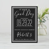 「良い日だった」誕生日パーティー 招待状 (スタンド正面)