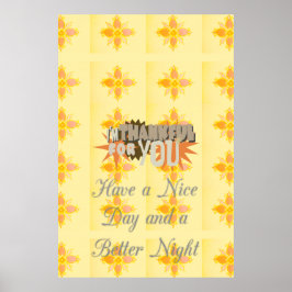 良い日と良い夜を過ごしてくれてありがとう ポスター