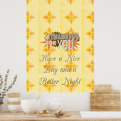 良い日と良い夜を過ごしてくれてありがとう ポスター (キッチン)