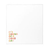 良い日になるだろう ノートパッド (正面)