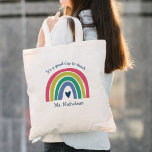 良い日に教え先生ギフトBoho Rainbow トートバッグ<br><div class="desc">良い日に教え先生ギフトBoho Rainbow Tote Bagは、ピンク、マスタード、グリーン、ブルーの色合いで虹の愛らしいデュオとおもしろいタイプを備えている。</div>
