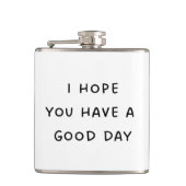 良い日のコーヒーマグを飲む フラスク (正面)