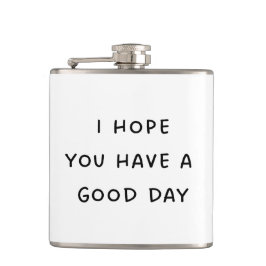 良い日のコーヒーマグを飲む フラスク