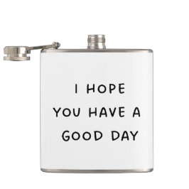 良い日のコーヒーマグを飲む フラスク