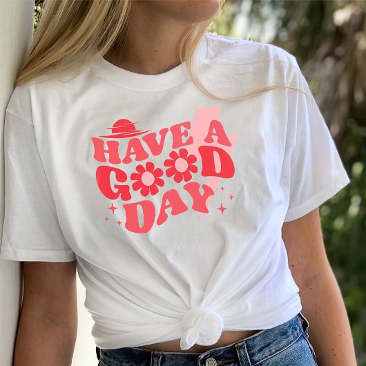 良い日のシャツを持って、美的トレンディー Tシャツ