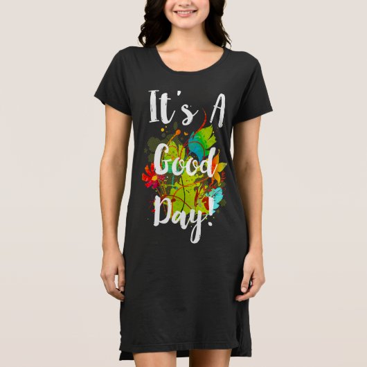 良い日の抽象芸術フローラ Tシャツ (正面)