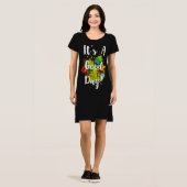 良い日の抽象芸術フローラ Tシャツ (正面フル)