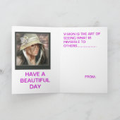 良い日の挨拶をする カード (内部)