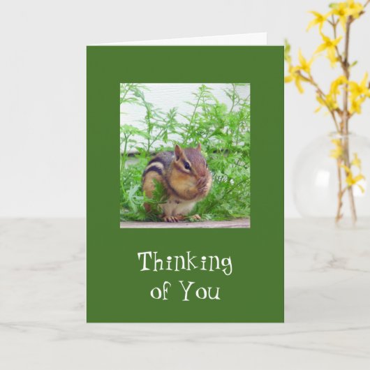 良い日の野生動物 カード (黄色い花)