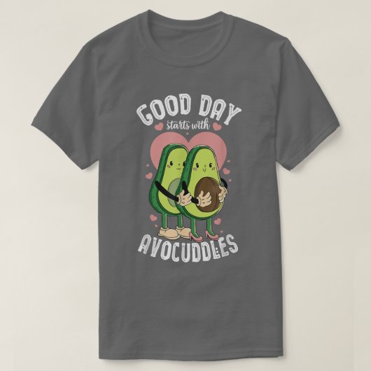 良い日はアボカドフルーツベガで始まる Tシャツ (デザイン正面)