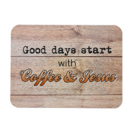 良い日はコーヒーとイエスから始まる マグネット