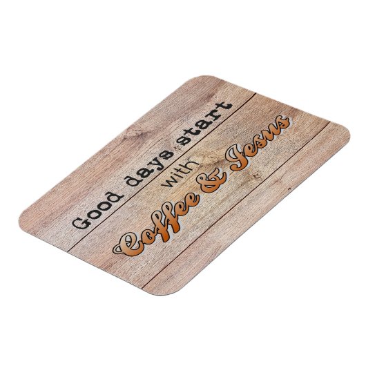 良い日はコーヒーとイエスから始まる マグネット (左側)