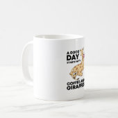 良い日はコーヒーとキリンの贈り物から始まるおもしろい コーヒーマグカップ (正面左)