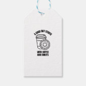 良い日はコーヒーとドーナツから始まる ギフトタグ (正面)